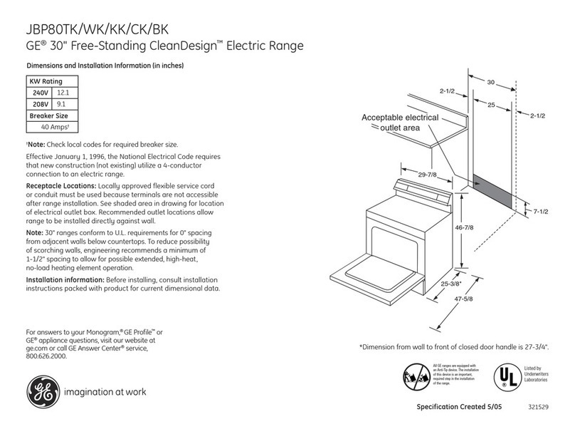 GE JBP80KKCC Manual