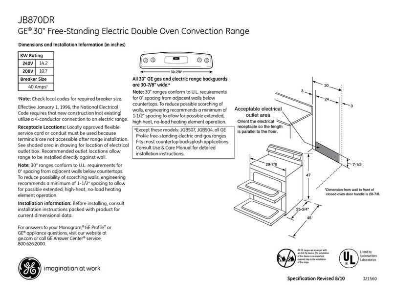 GE JB870DR Manual