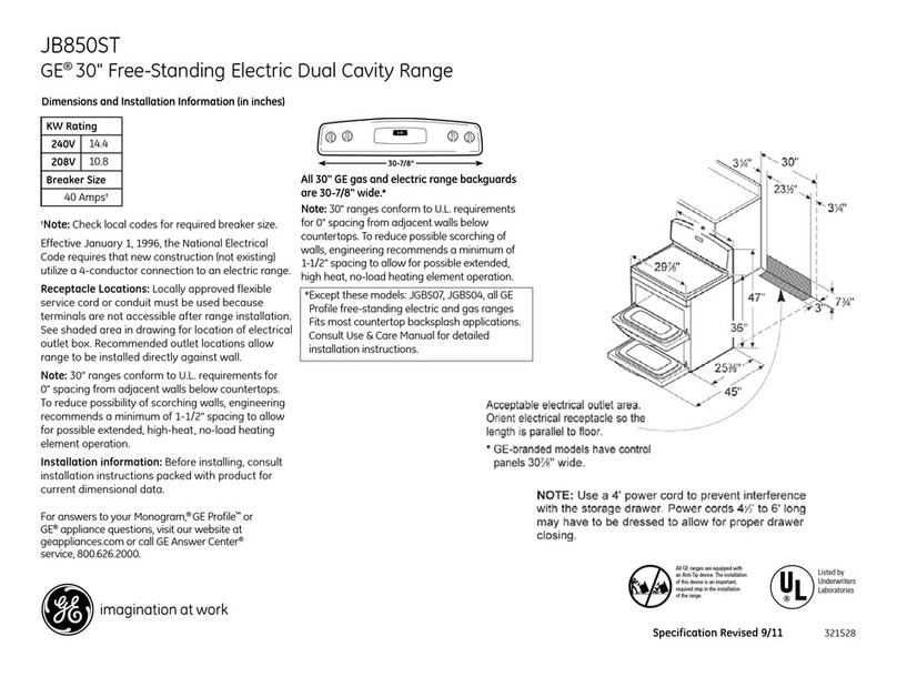 GE JB850STSS Manual