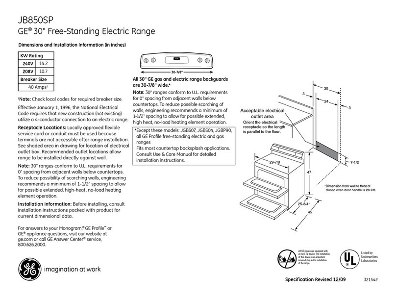 GE JB850SPSS Manual