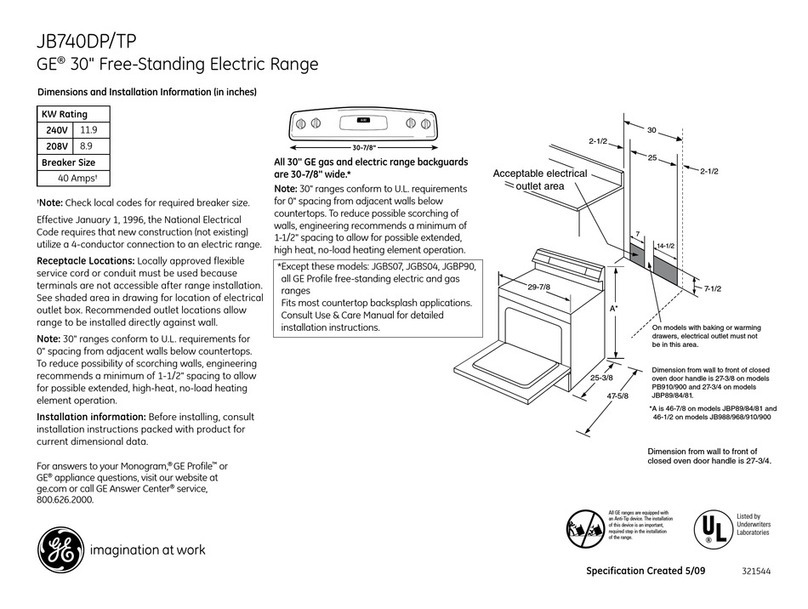 GE JB740 Manual