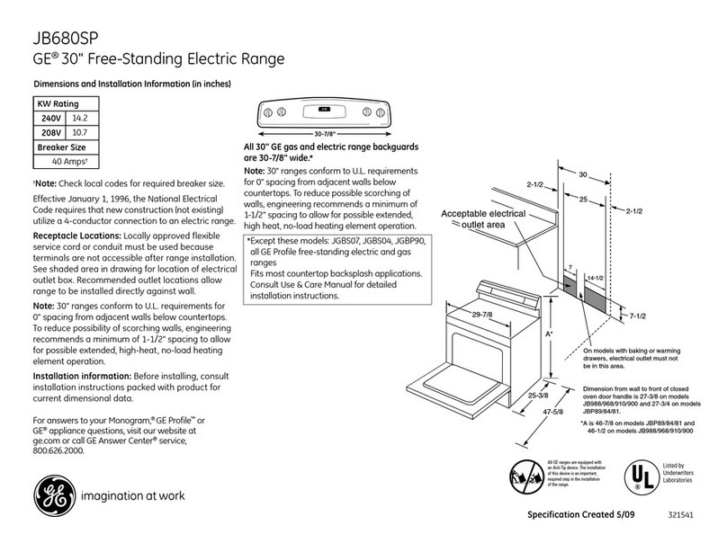 GE JB680SPSS Manual