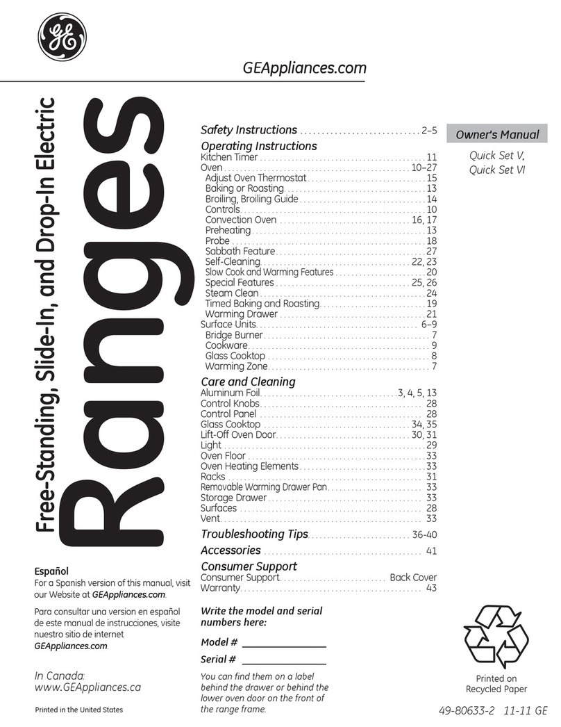 GE JB705DT User manual