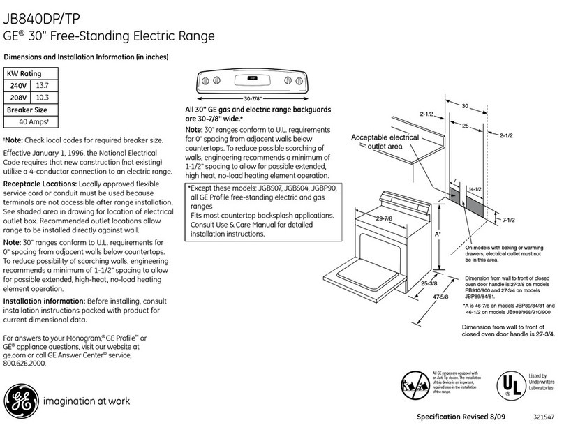 GE JB840 Manual