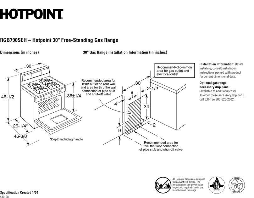 Hotpoint Hotpoint RGB790SEHSA Specifications
