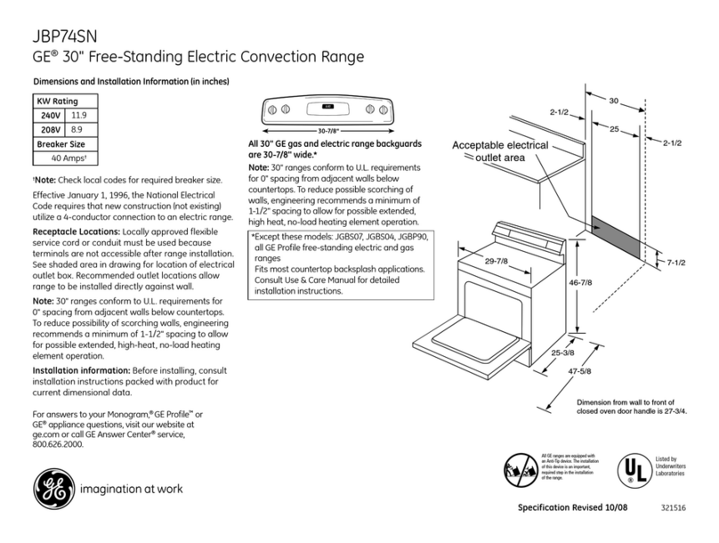 GE JBP74SNSS Manual