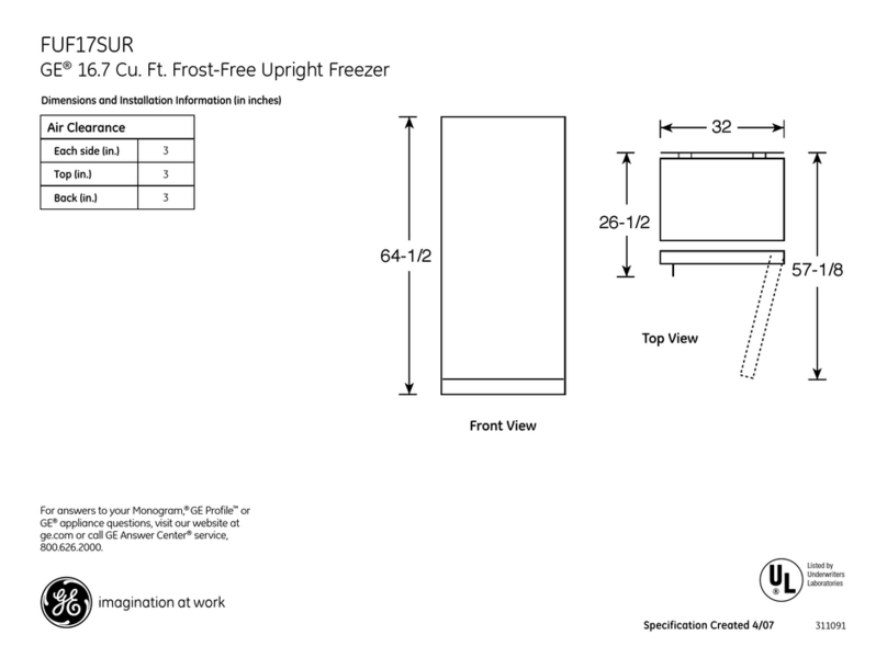 GE FUF17SUR Manual GE FUF17SUR Manual