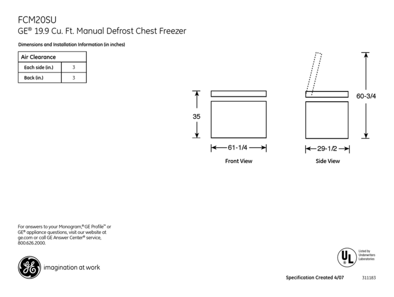 GE FCM20SU Manual