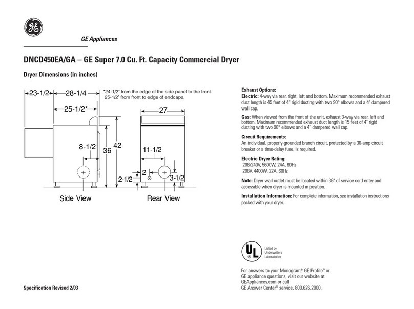 GE DNCD450EAWC User manual