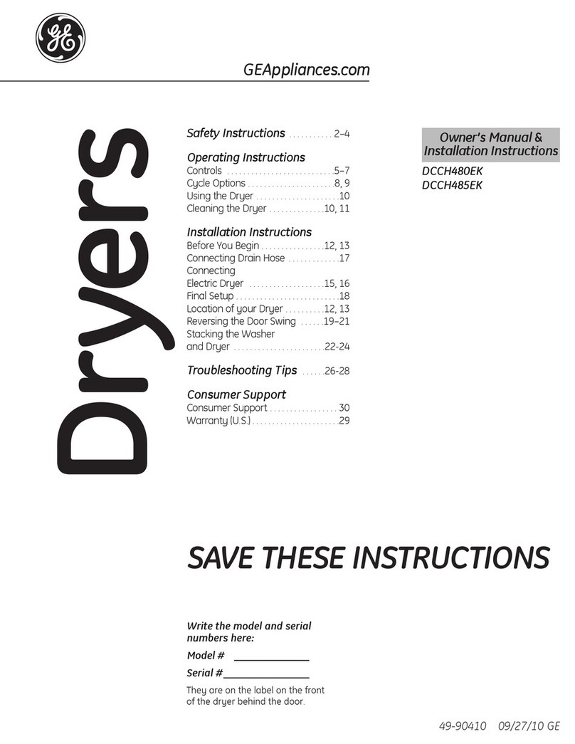 GE DCCH480EK Original instructions