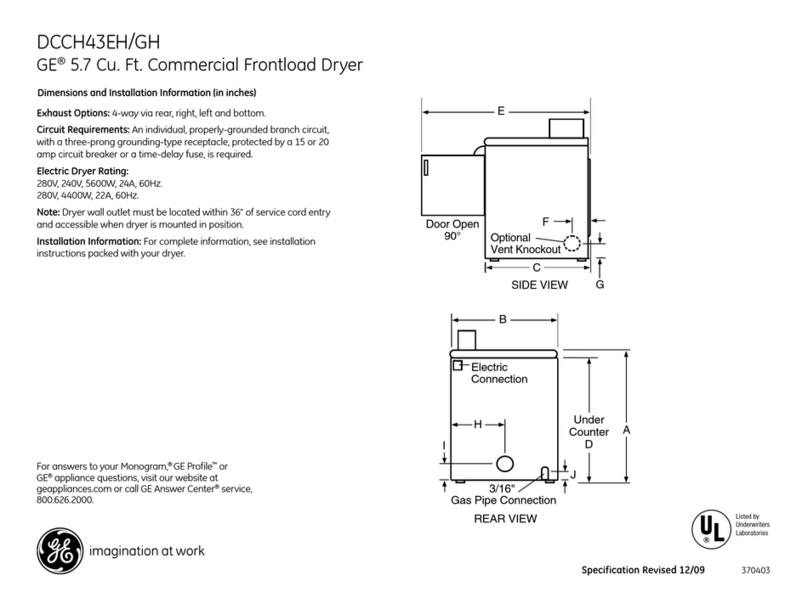 GE DCCH43EH Manual