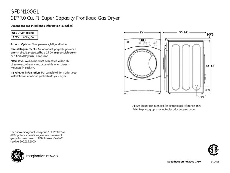 GE GFDN100GL Manual