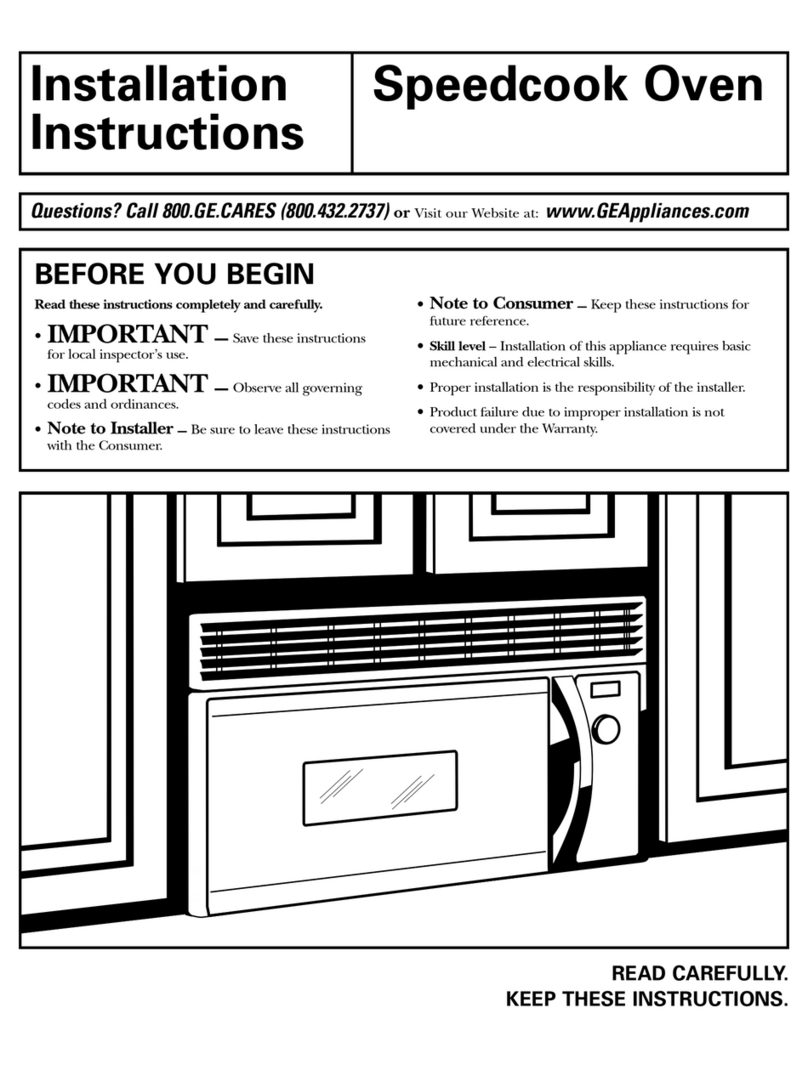 GE Profile Advantium SCA2001KSS User manual
