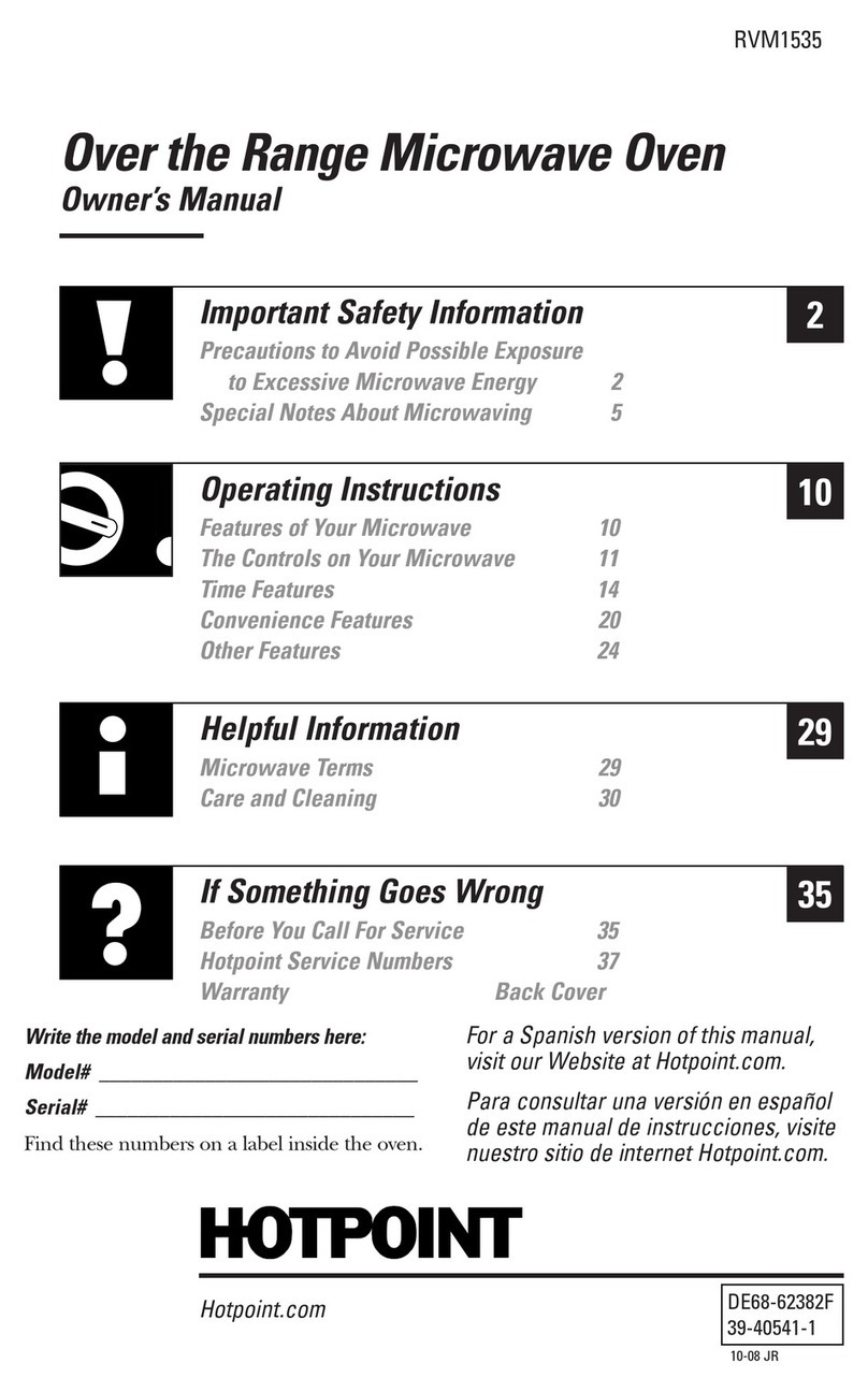 GE RVM1535DM User manual