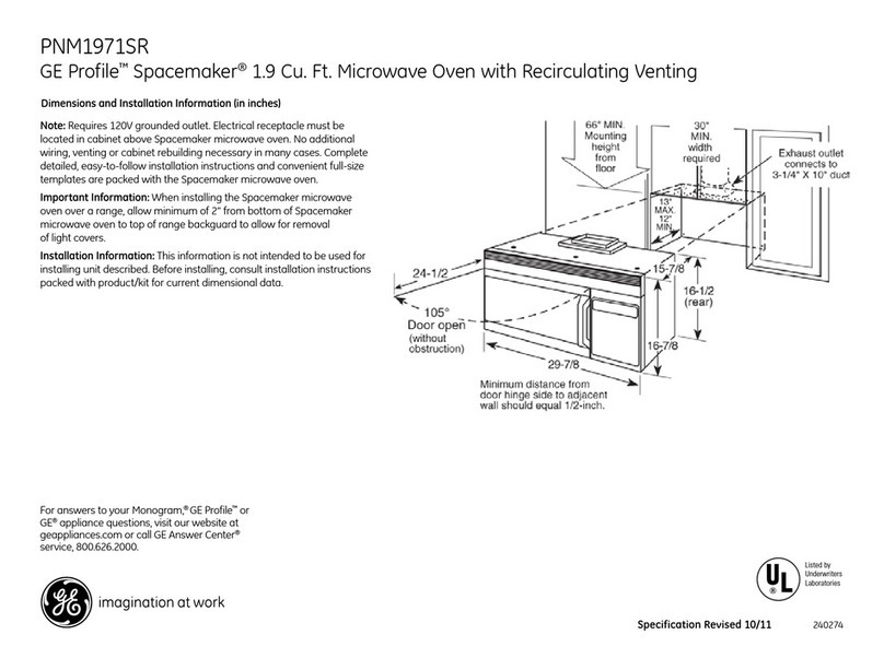 GE PNM1971SRSS Manual