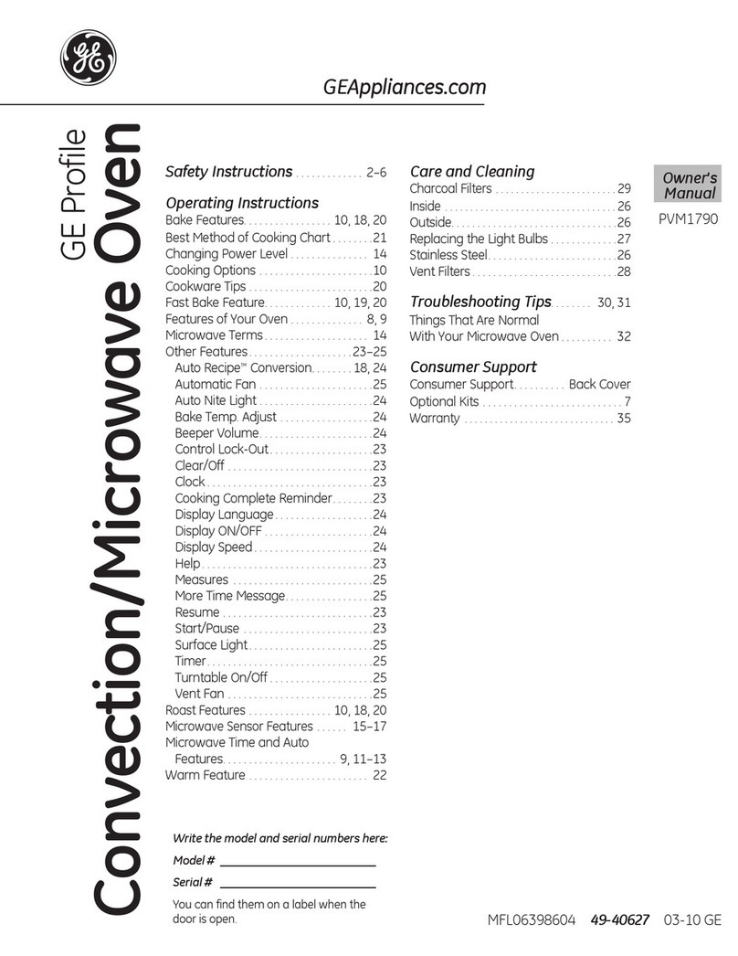 GE Profile PVM1790DR User manual