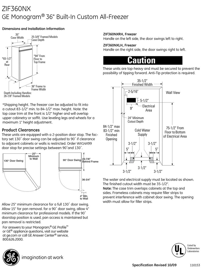 Monogram Monogram ZIF360NX Manual