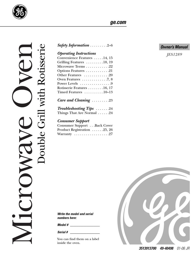 GE JES1289SK User manual