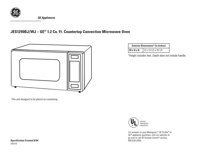 GE JES1290BJ User manual