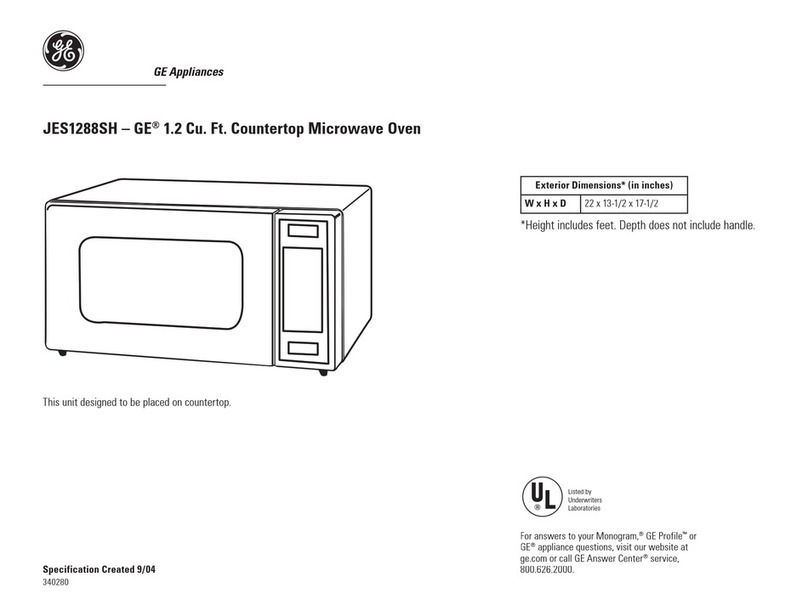GE JES1288SH User manual