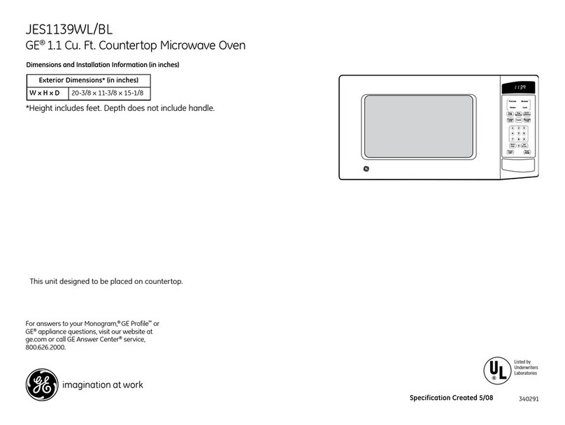 GE JES1139 Manual