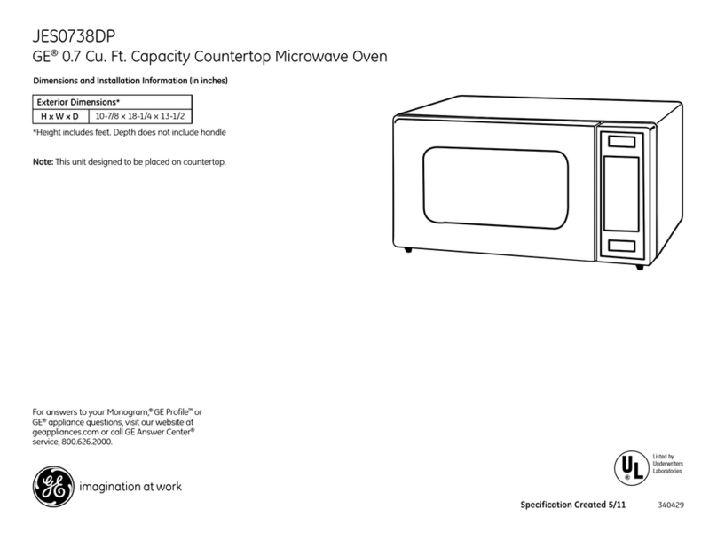 GE JES0738DP Manual