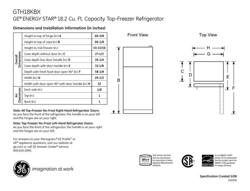 GE GTH18KBX Manual