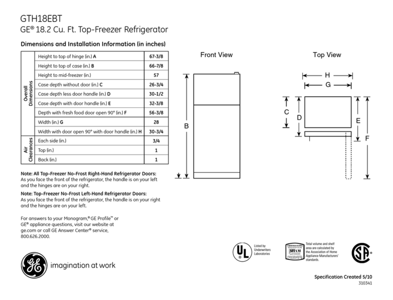 GE GTH18EBT Manual