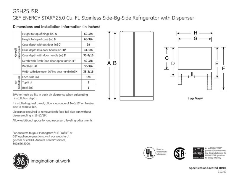 GE GSH25JSRSS Manual