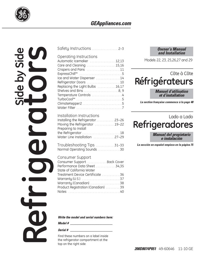 GE GSCS3KGYSS Original instructions