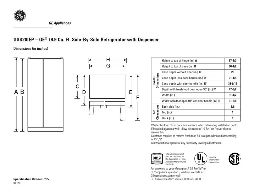GE GSS20IEP User instructions
