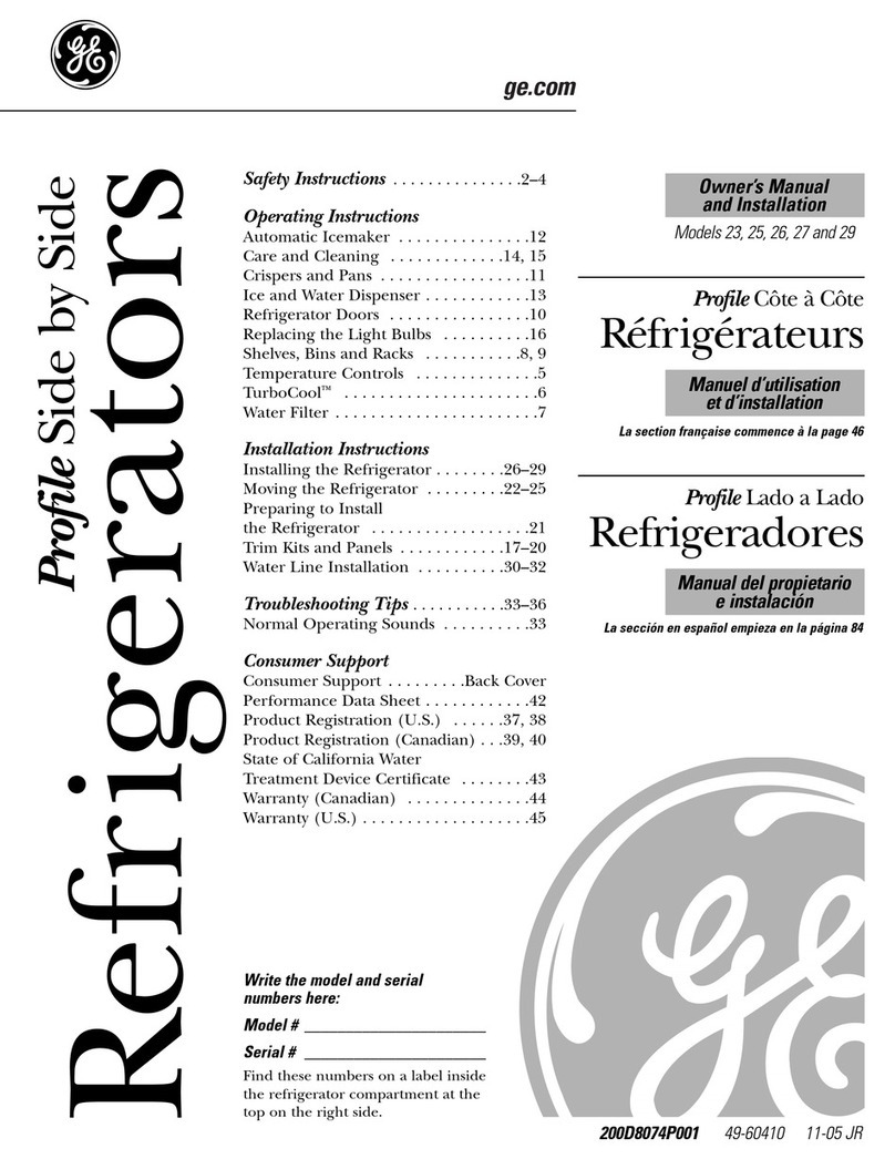 GE CustomStyle GCL22QGT Programming manual