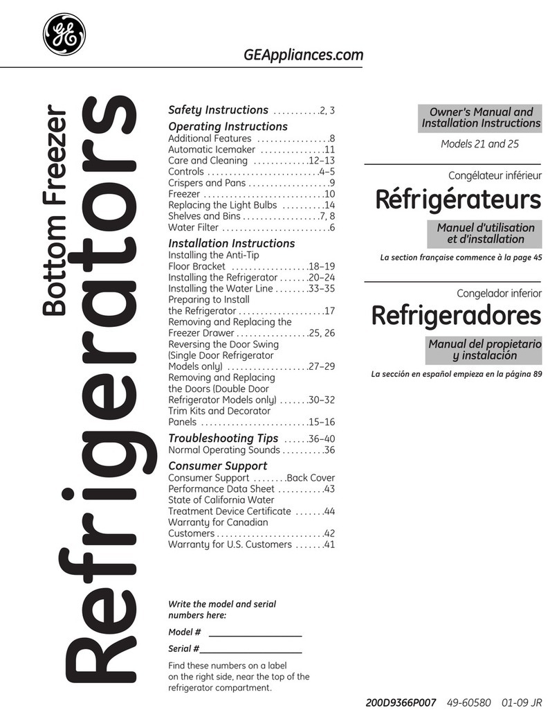 GE Profile PFIC1NFY Operating instructions GE Profile PFIC1NFY Operating instructions
