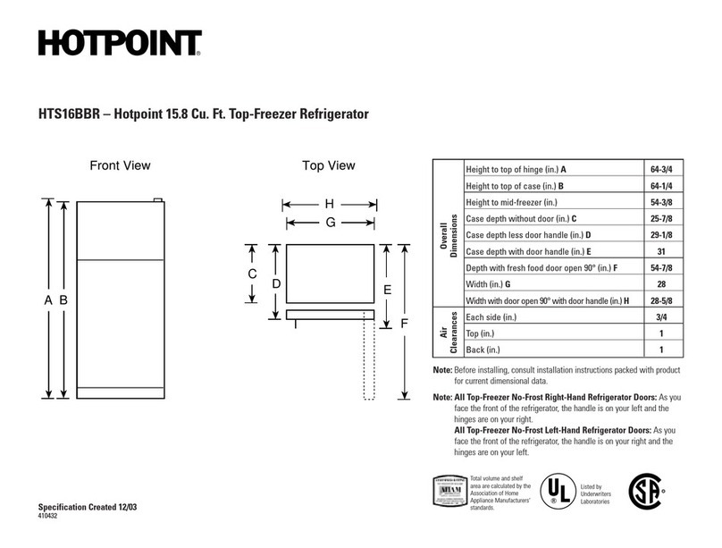 Hotpoint HTS16BBRL User manual