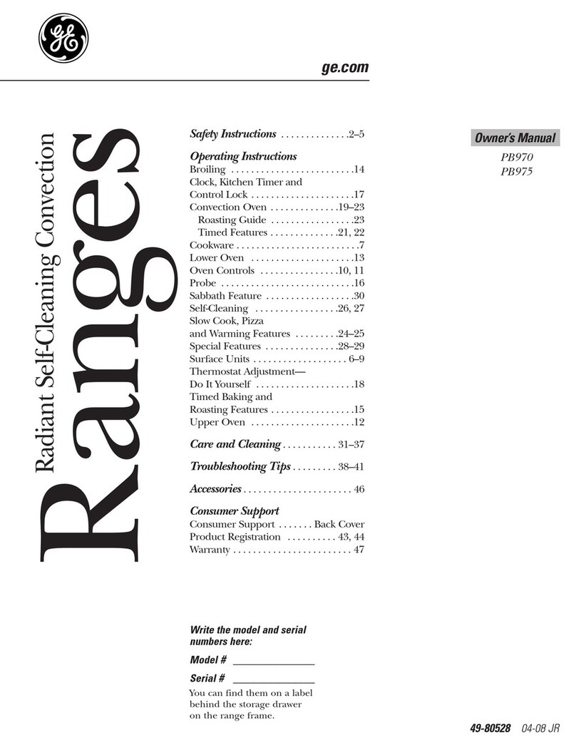 GE PB970BMBB User manual