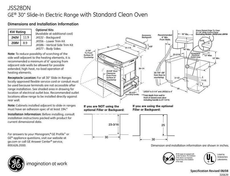 GE JSS28DN Manual