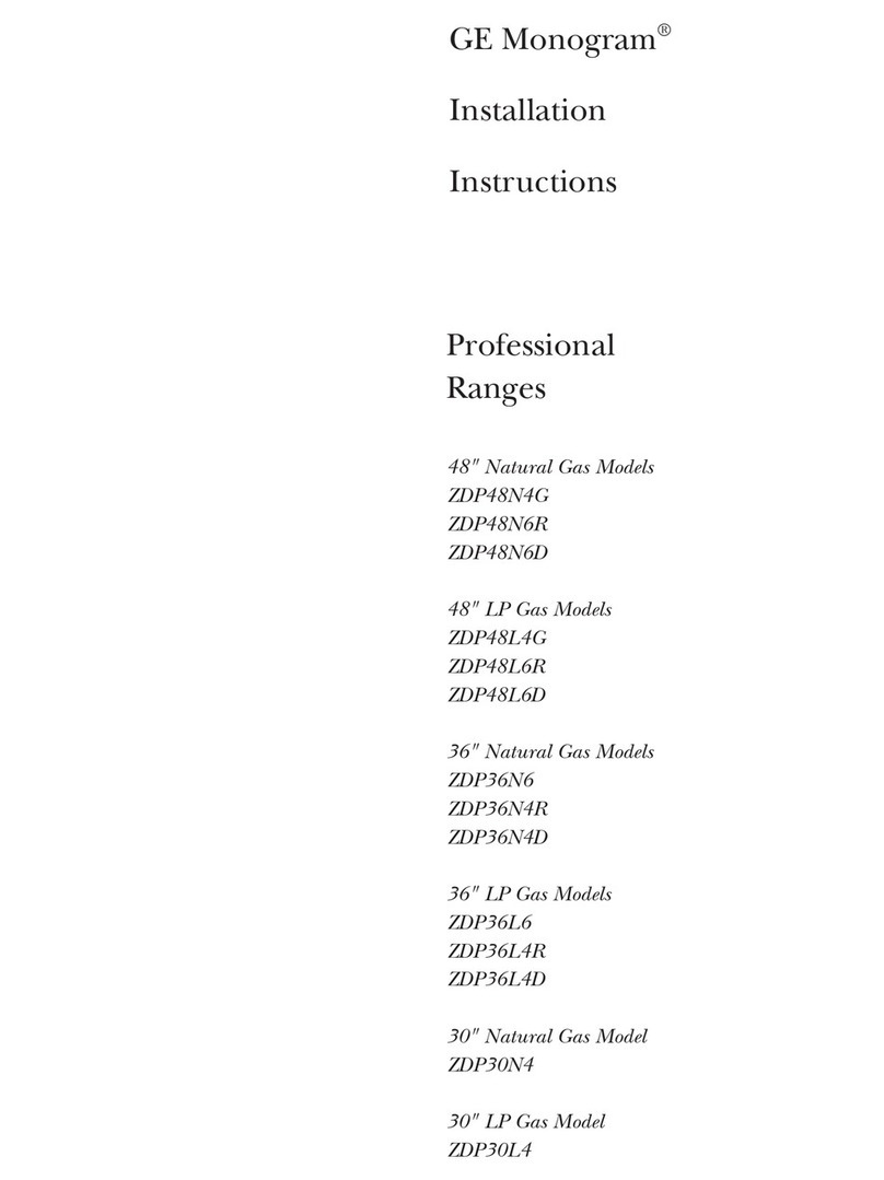 GE Monogram ZDP30L4HSS User manual