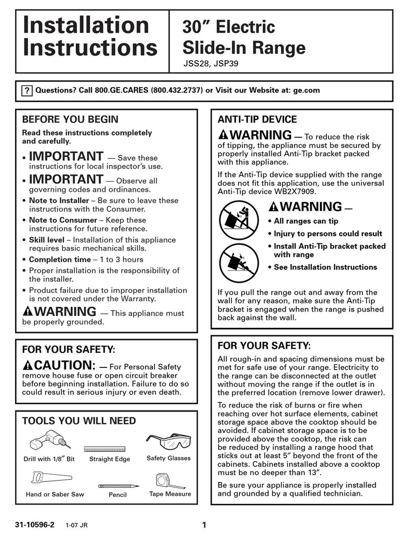 GE JSS28BKBB User manual