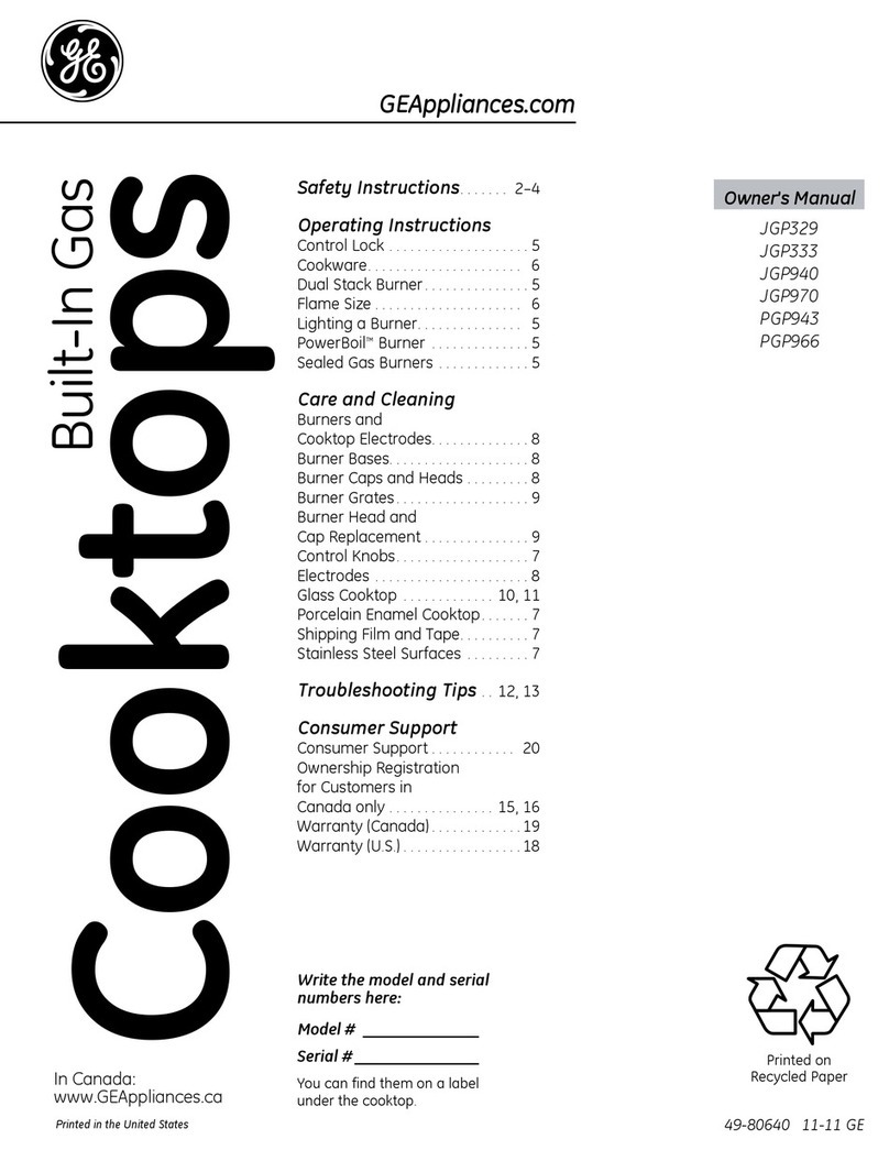 GE JGP970 User manual