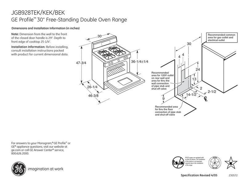 GE Profile JGB928BEKBB Manual