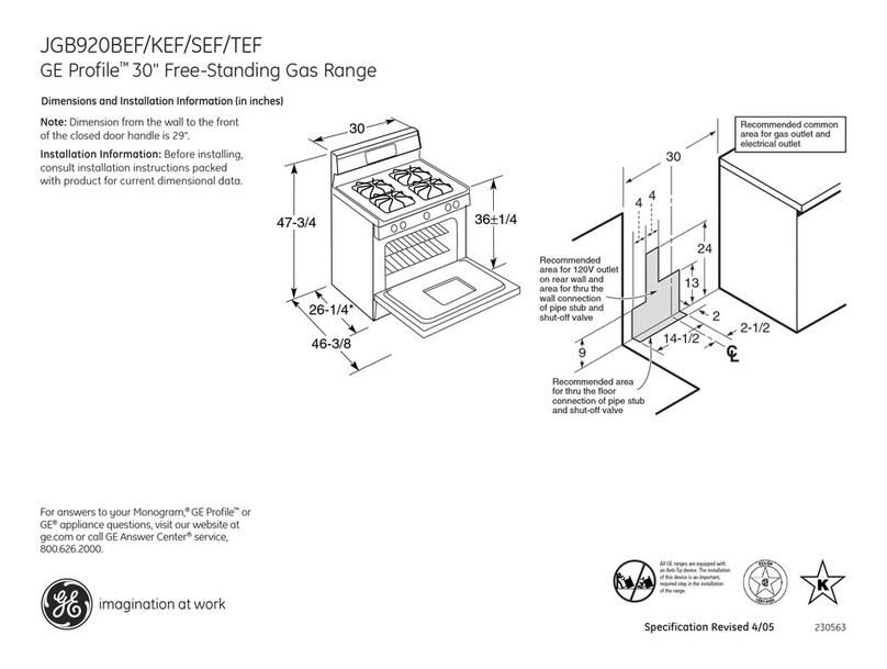 GE Profile JGB920KEFCC Manual