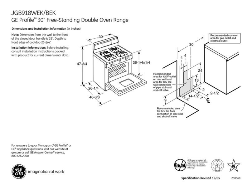 GE Profile JGB918BEKBB Manual