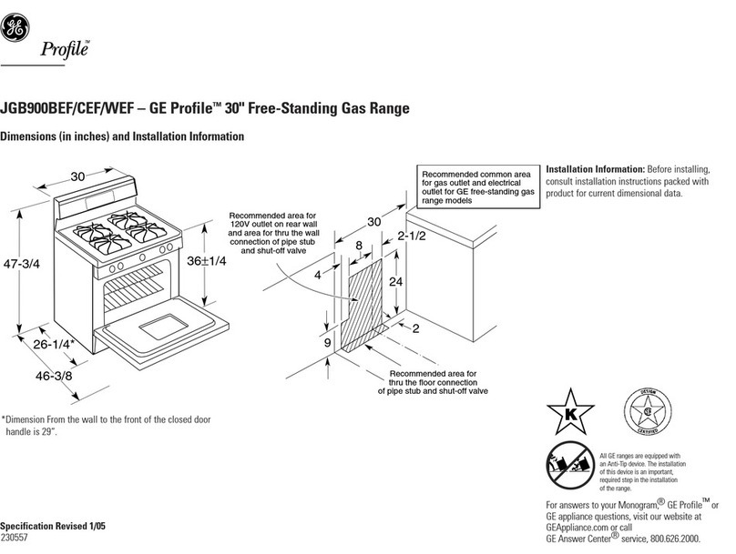 GE Profile JGB900CEFCC User manual