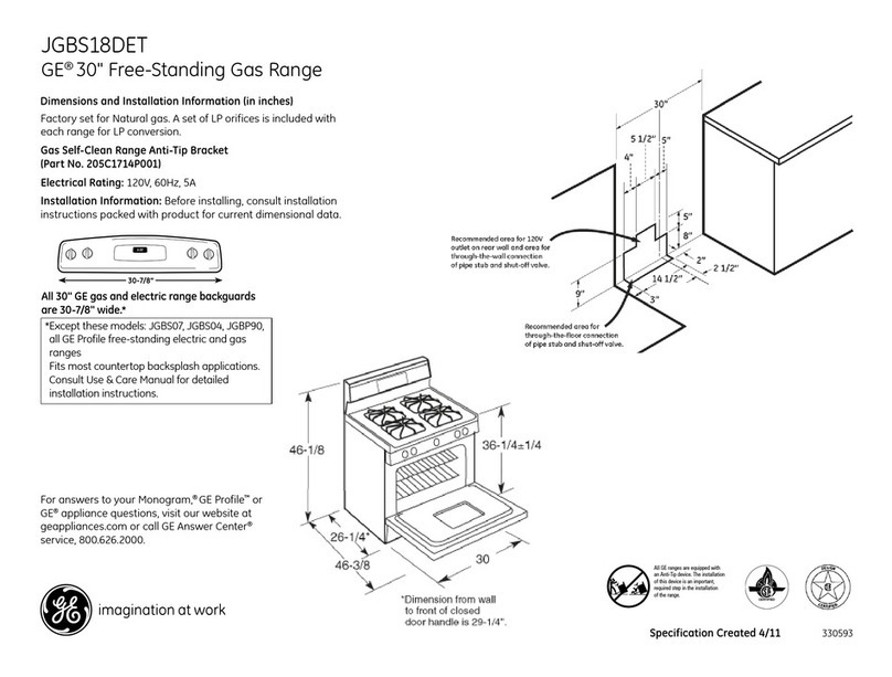 GE JGBS18DET Manual