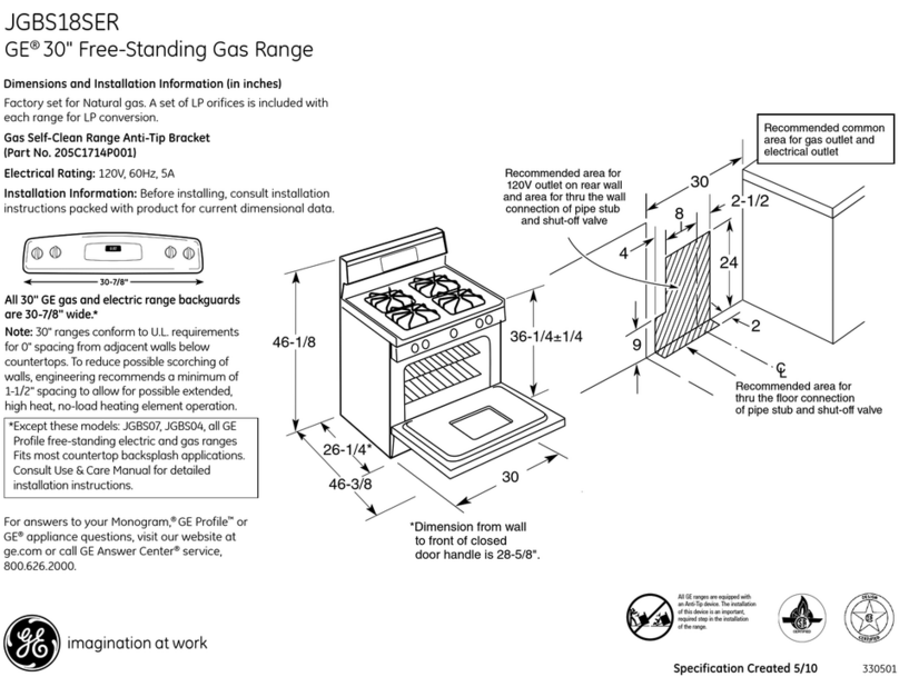 GE JGBS18SERSS Manual