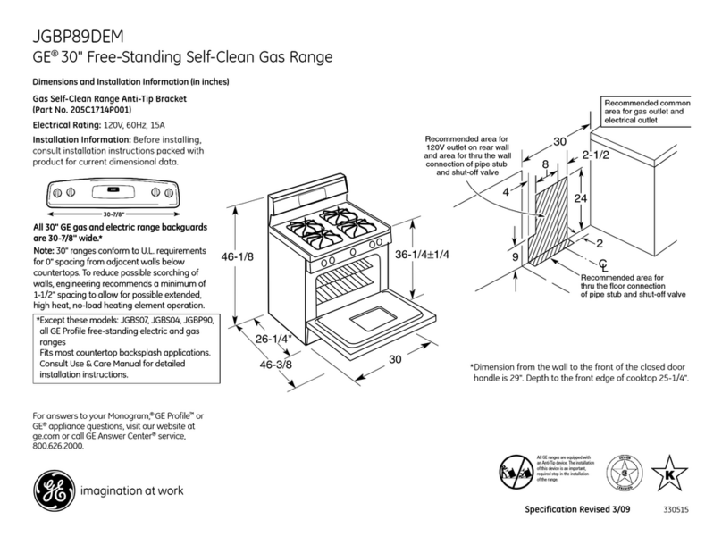 GE JGBP89DEM Manual GE JGBP89DEM Manual