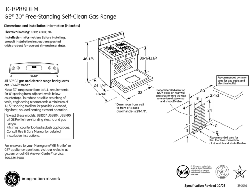 GE JGBP88D Manual