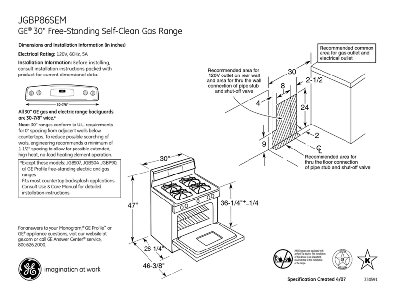 GE JGBP86SEMSS Manual