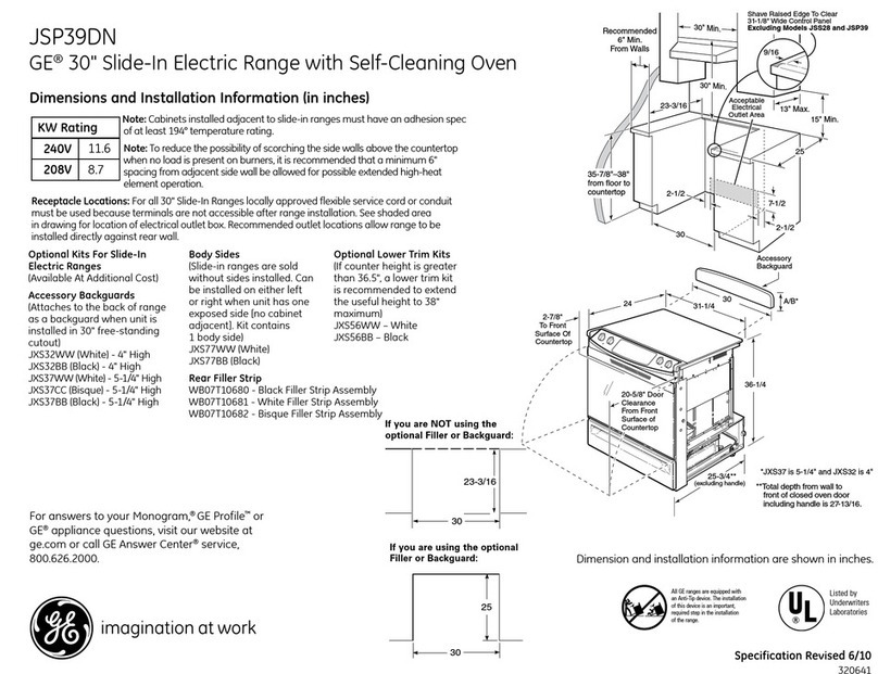 GE JSP39DN Manual