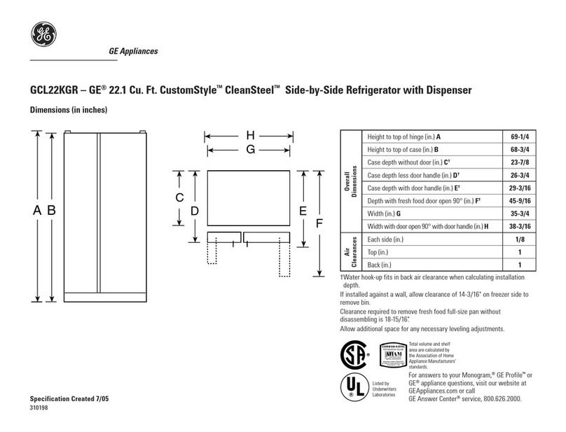 GE GCL22KGR User instructions